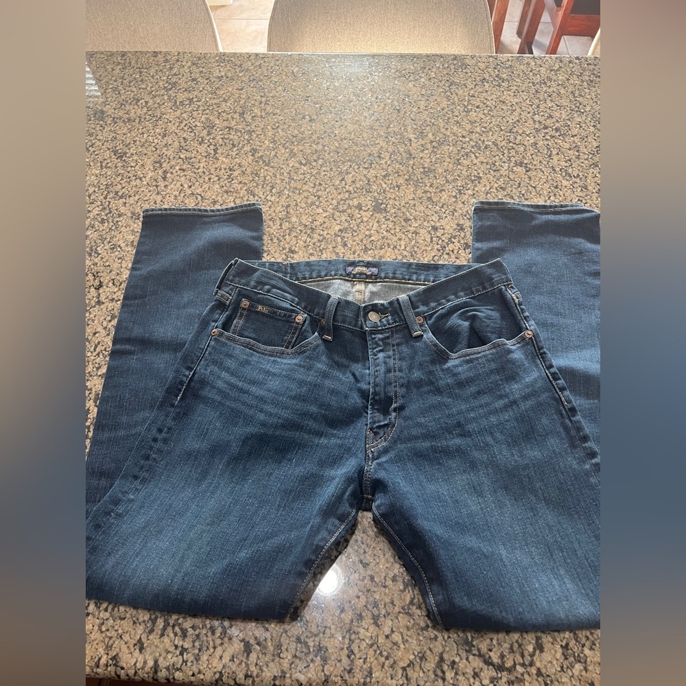 Ralph Lauren Men’s Straight Jeans in Two Blue Washes - Picture 4 of 5